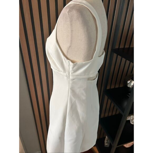 Zara white A line body countering dress size M - Picture 3 of 6